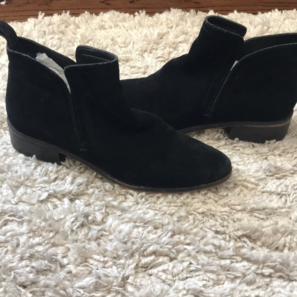 Black suede Dolce Vita booties